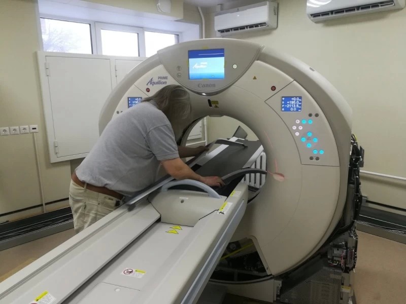 В Сергиево-Посадской РБ установлен новый компьютерный томограф