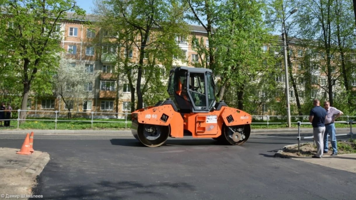 В Сергиево-Посадском округе продолжается ремонт дорог