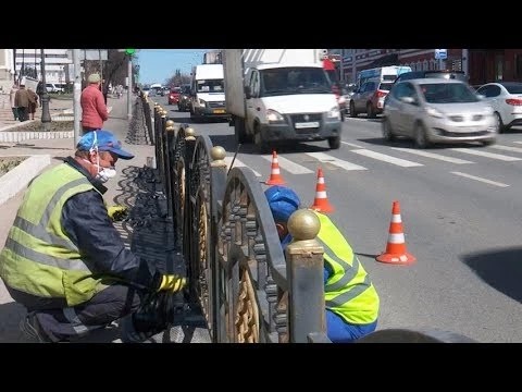 Ограды будут красить до майских