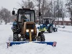 Посад откапывают из сугробов