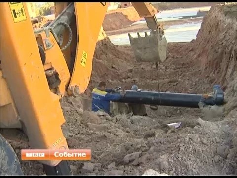 Экскаватор повредил газовую трубу на Пограничной