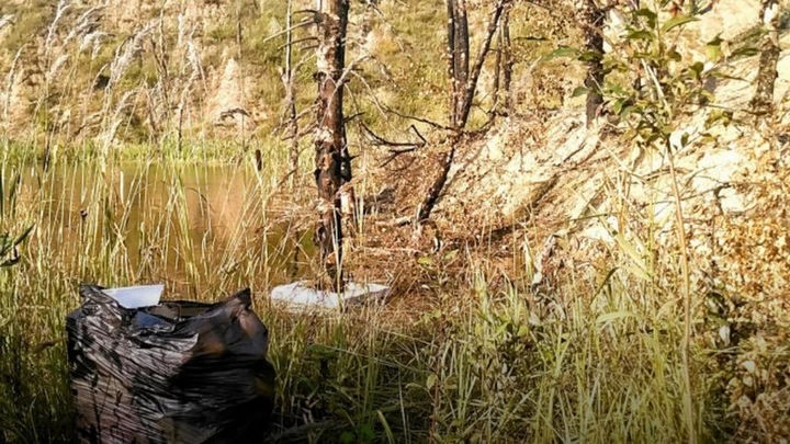Инцидент в Голыгинском карьере: кто испохабил берег водоёма?