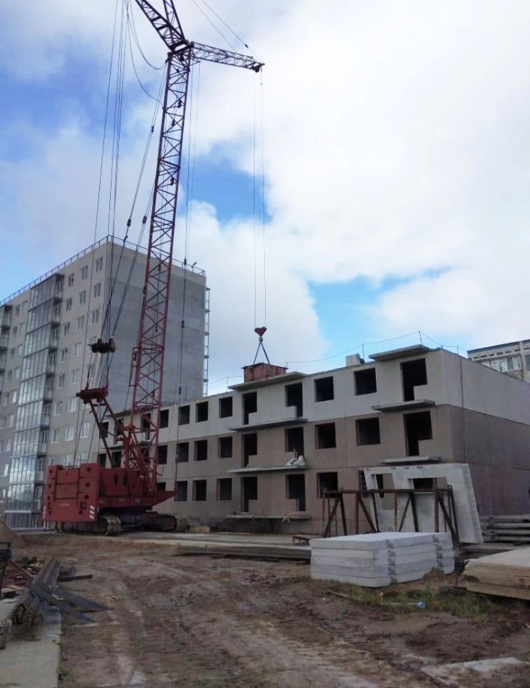 В Сергиевом Посаде продолжается строительство девятиэтажного жилого дома
