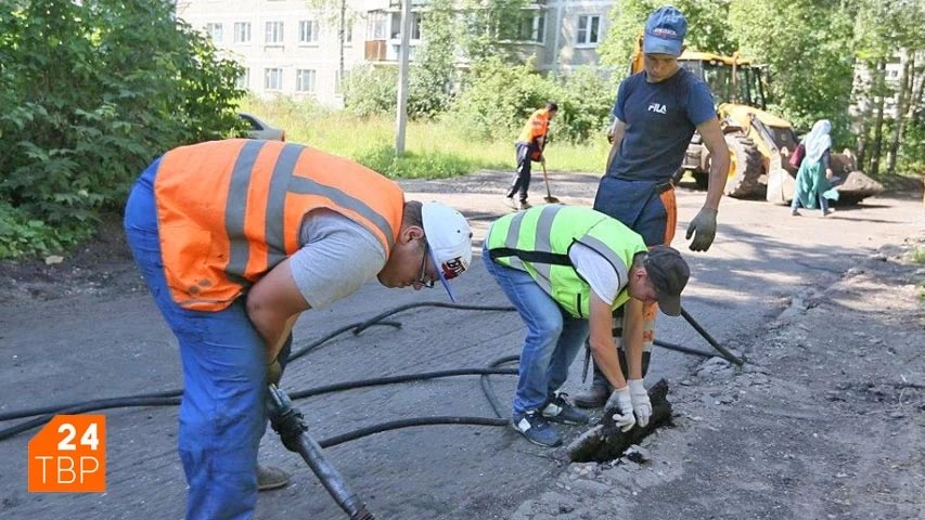 Ремонт дорог продолжается во дворах Сергиево-Посадского округа