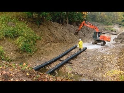На Лесном озере профилируют водосброс